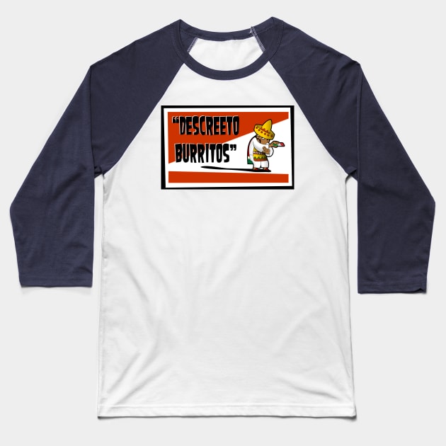 Clerks: Animated Series - Descreeto Burrito (HD) v2 Baseball T-Shirt by BtnkDRMS